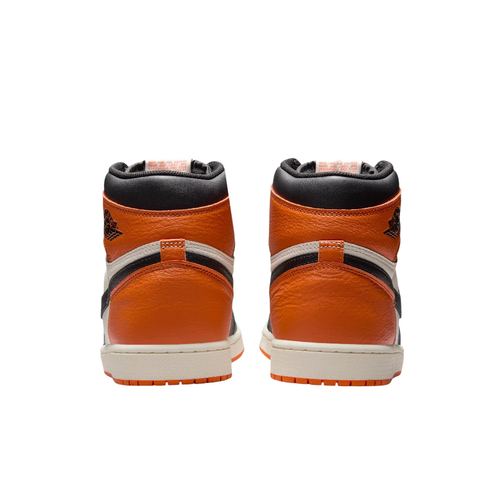 Air Jordan 1 Retro High OG Shattered Backboard Orange White and Black Sneakers - Image 5