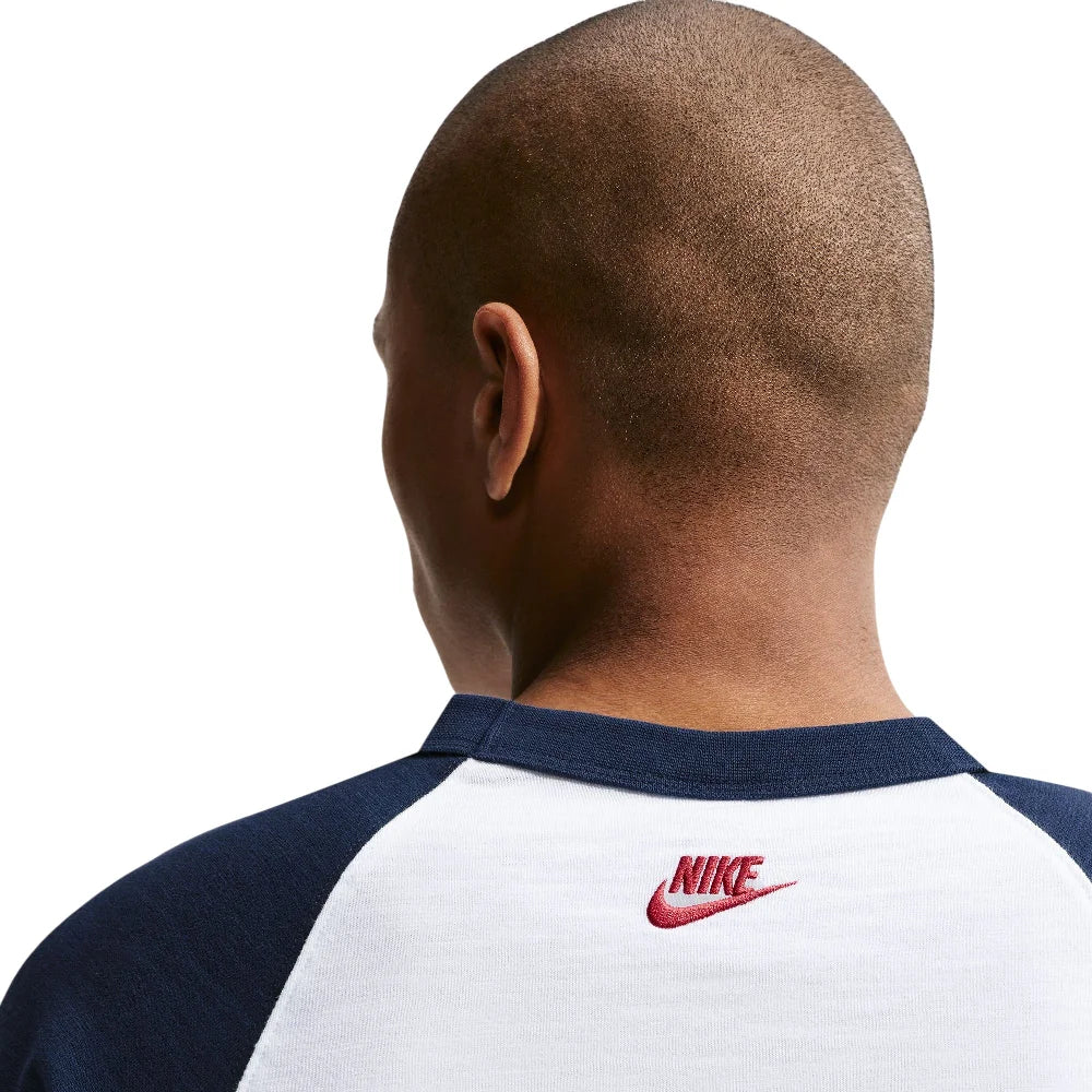 Club 3/4-Sleeve Raglan Top Blue - Image 4