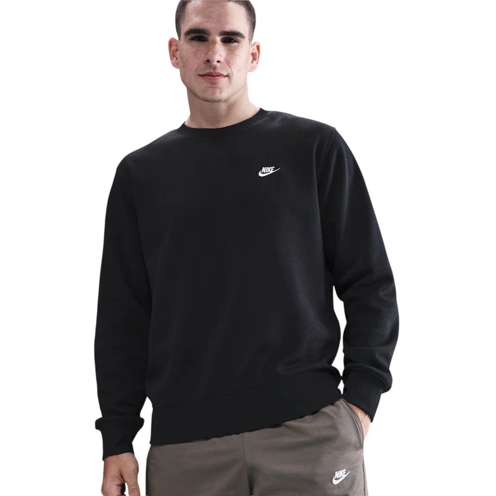 Club Fleece Crew Sweat Black - Image 3