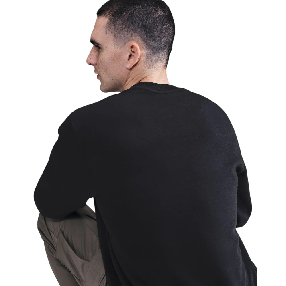 Club Fleece Crew Sweat Black - Image 4