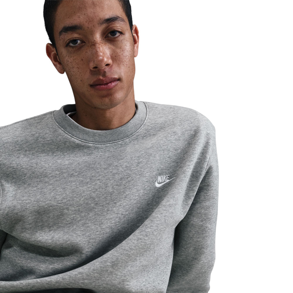 Club Fleece Crew Sweat Grey - Image 4