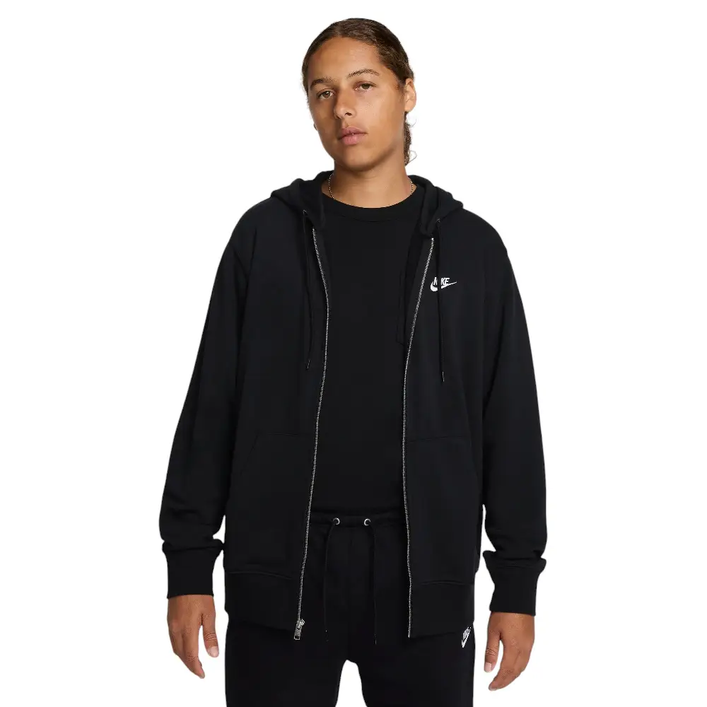 Club French Terry Full-Zip Hoodie Black