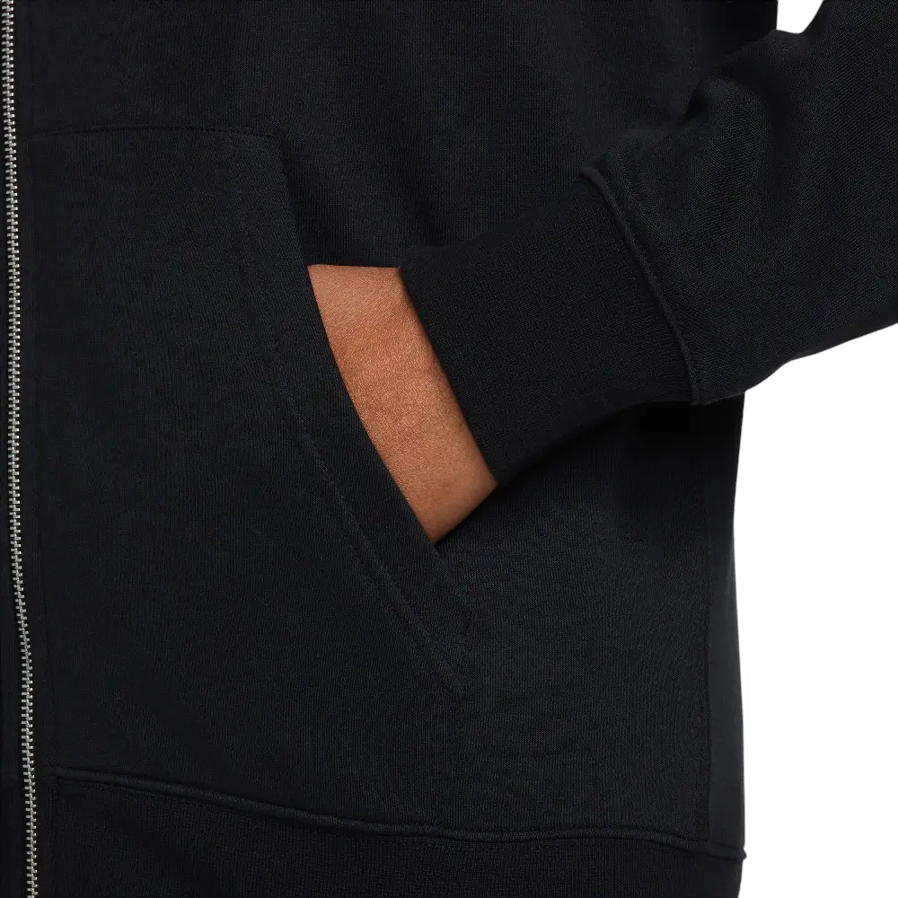 Club French Terry Full-Zip Hoodie Black - Image 4