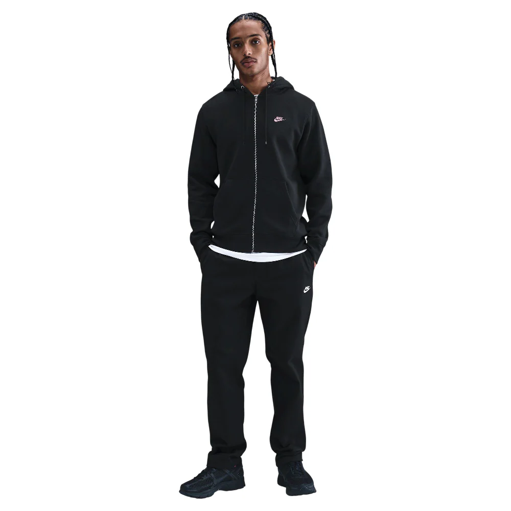 Club Full-Zip Fleece Hoodie Black