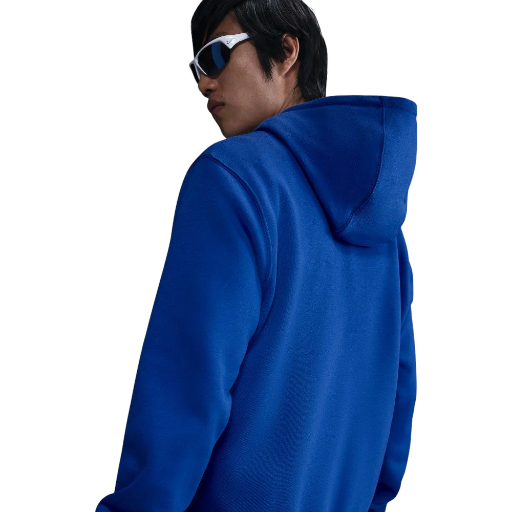 Club Pullover Fleece Hoodie Blue - Image 3