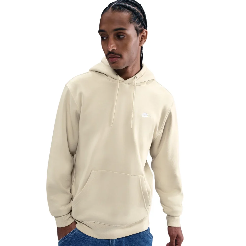 Club Pullover Fleece Hoodie Brown - Image 3