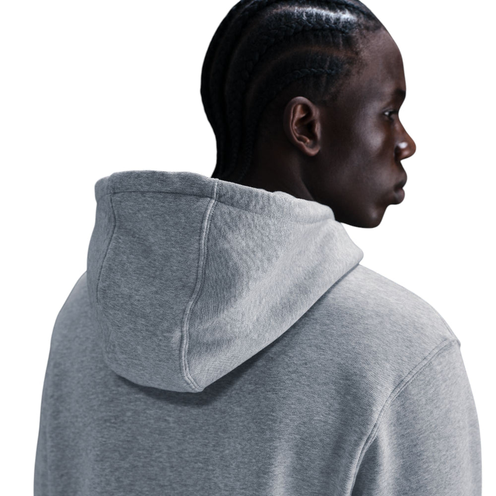 Club Pullover Fleece Hoodie Grey - Image 4