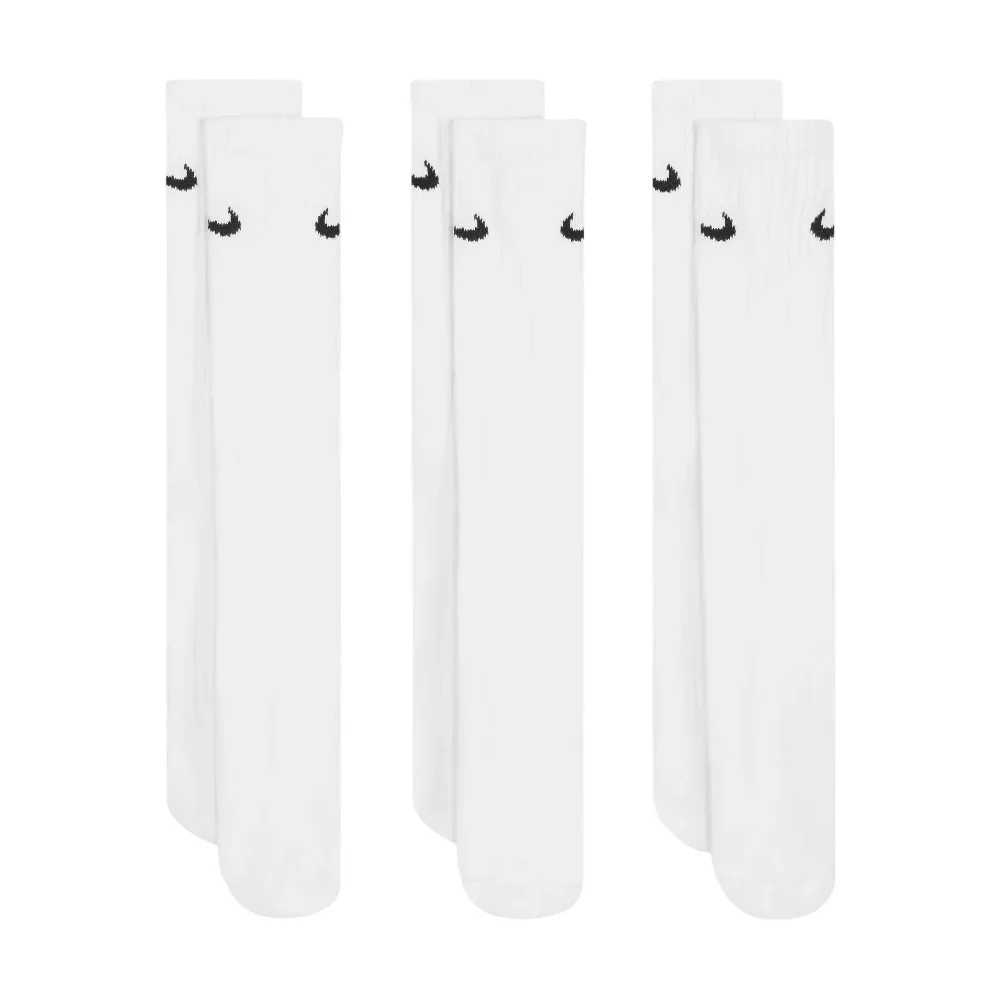 Cushioned Training Crew Socks (3 Pairs) White - Image 2