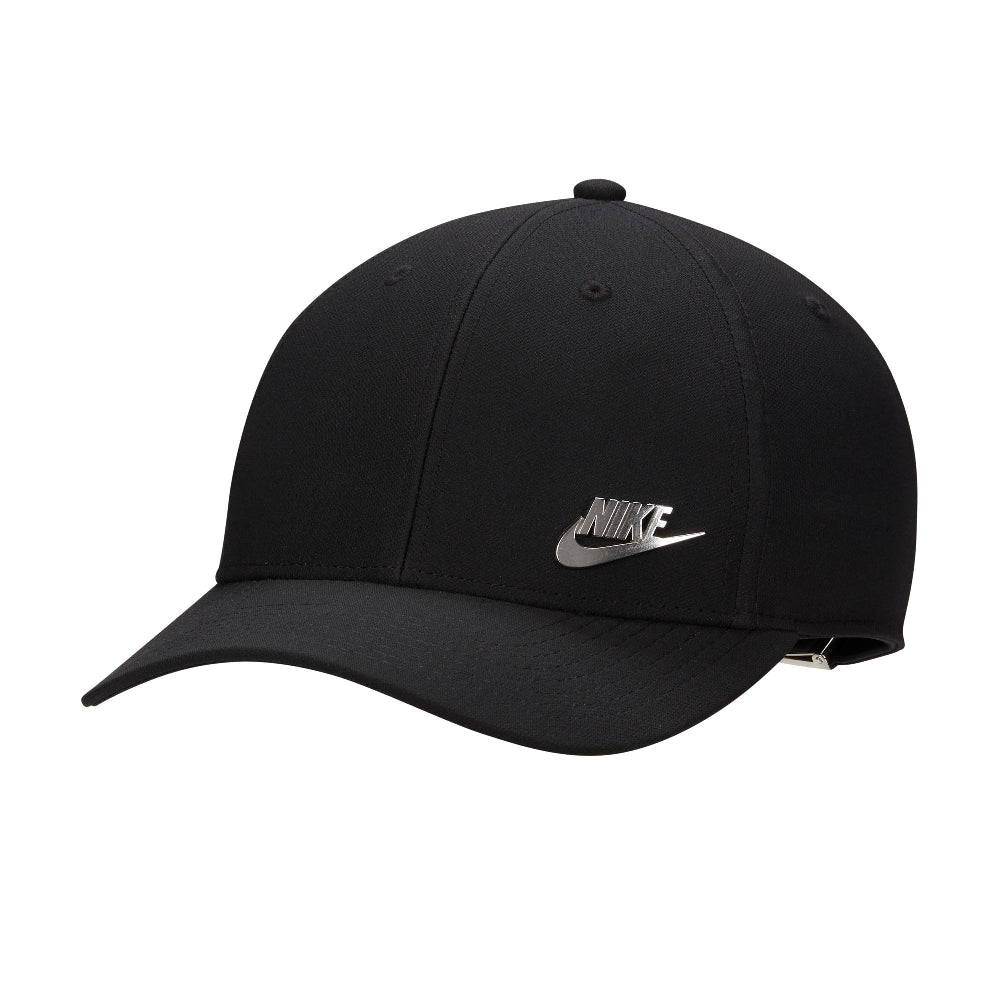 Dri-FIT Club Structured Metal Logo Cap Black Silver