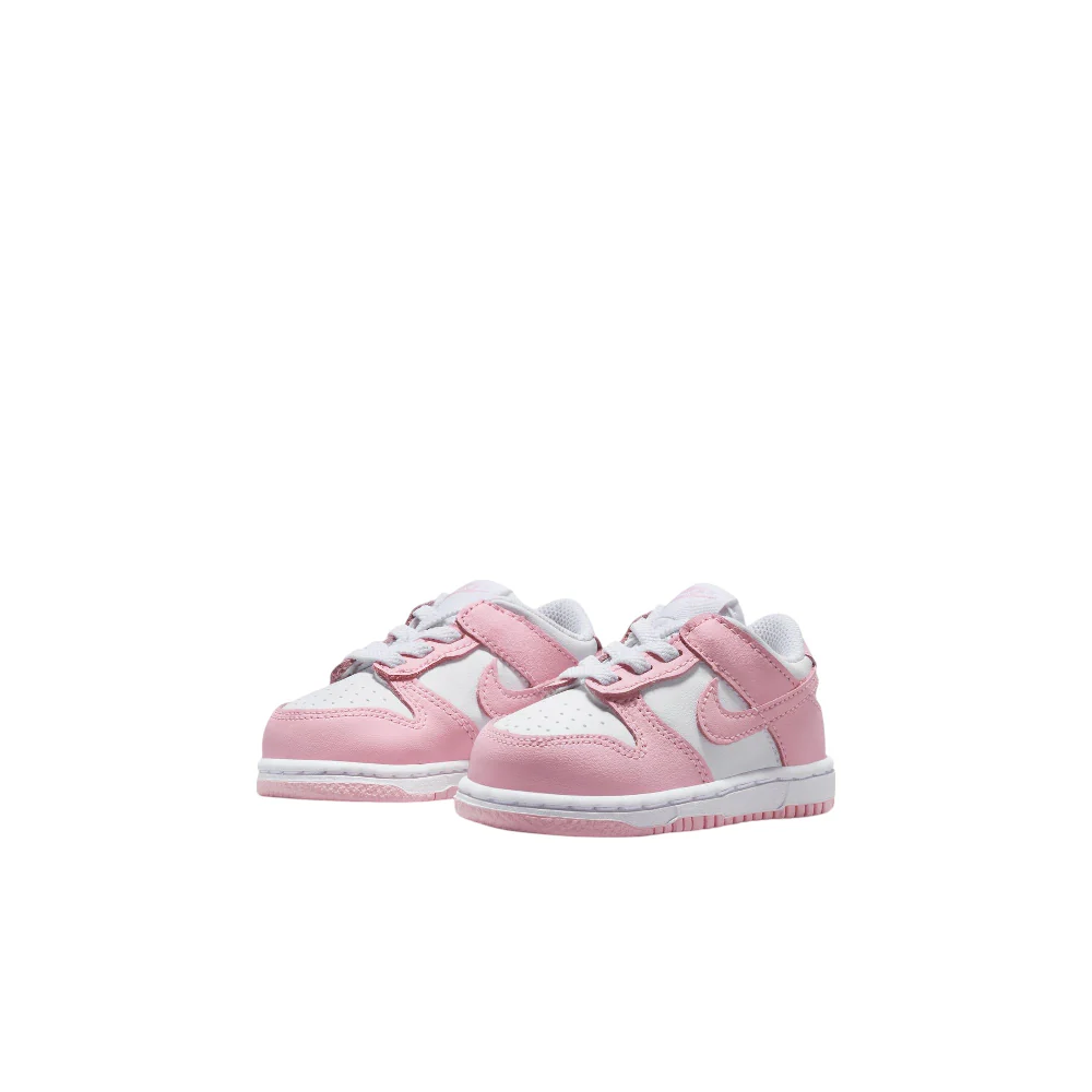 Dunk Low White/Med Soft Pink TD Sneakers - Image 2