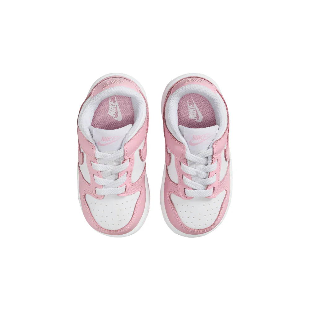 Dunk Low White/Med Soft Pink TD Sneakers - Image 4