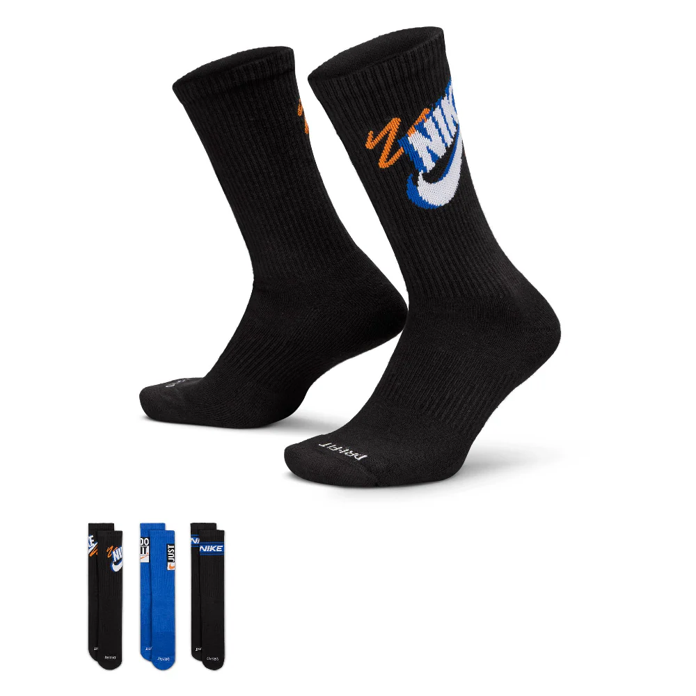 Everyday Plus Crew Socks (3 Pairs) Multi