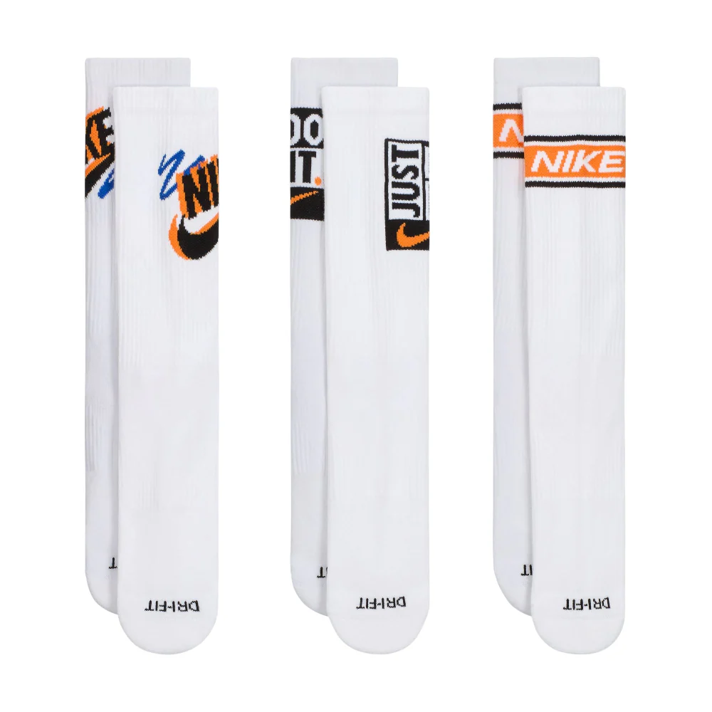 Everyday Plus Crew Socks (3 Pairs) White - Image 2
