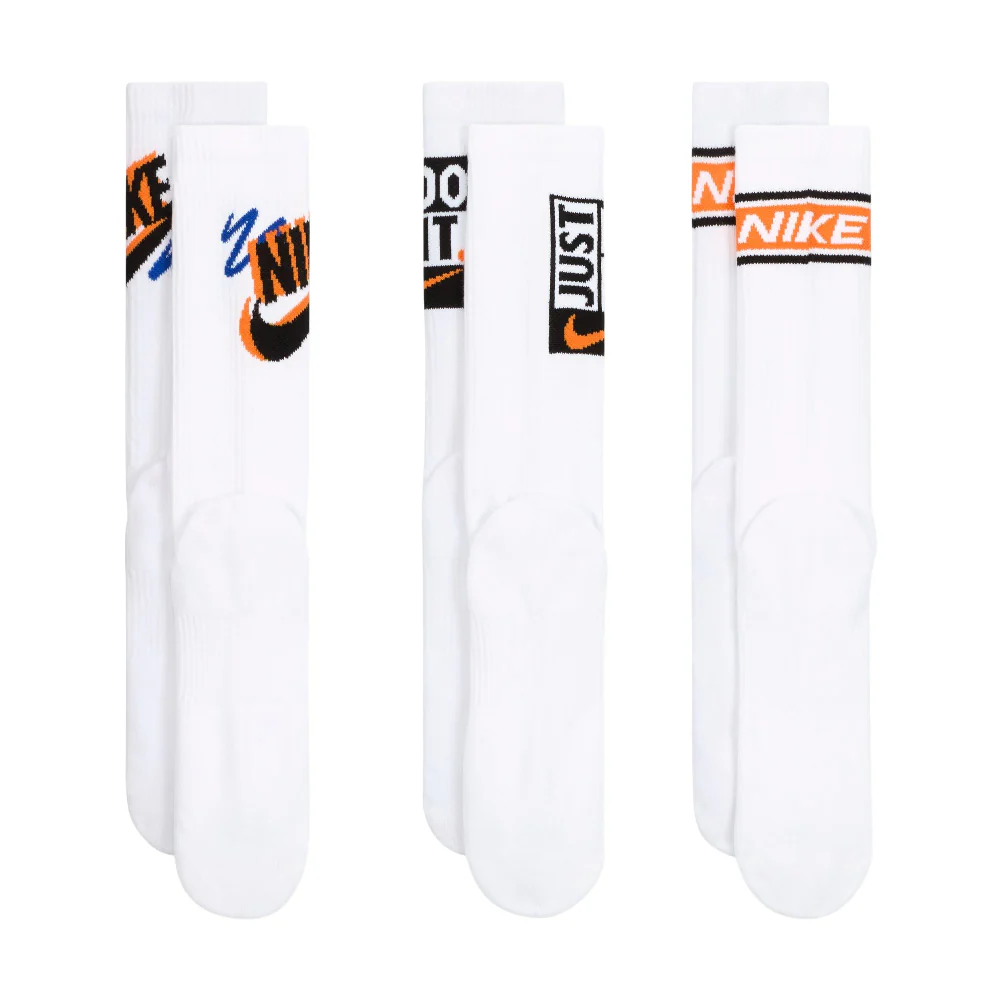 Everyday Plus Crew Socks (3 Pairs) White - Image 3