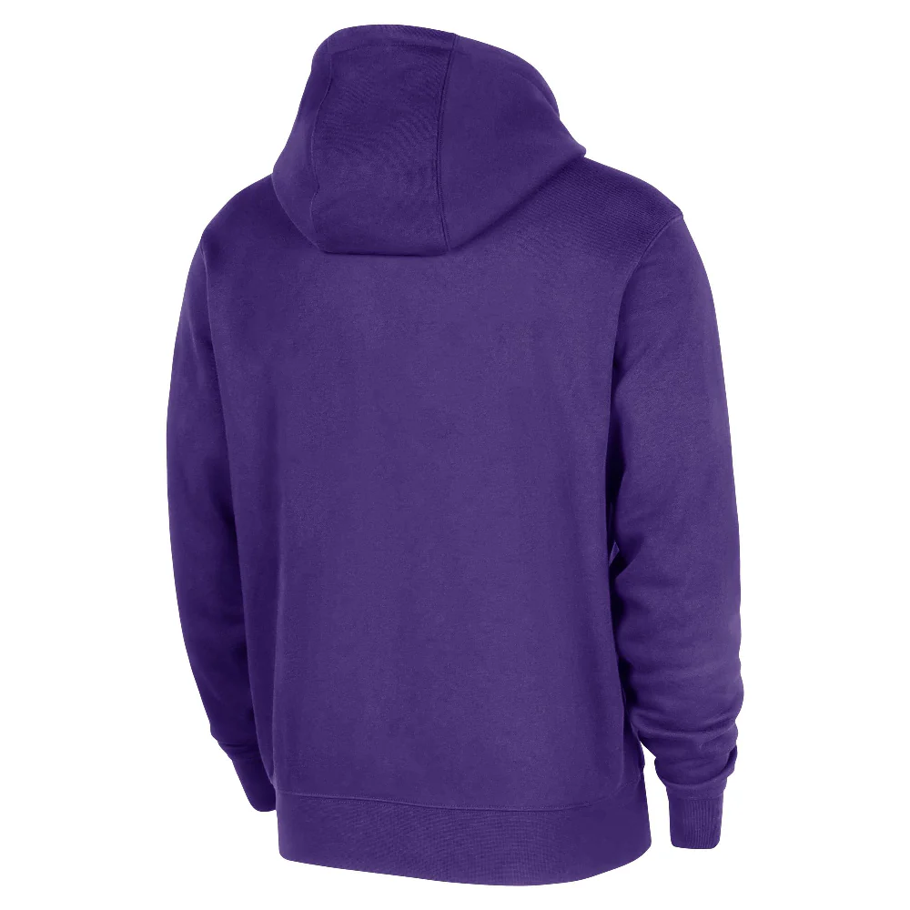 Los Angeles Lakers Club NBA Practice Pullover Hoodie Purple - Image 2