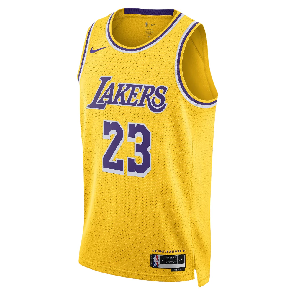 Los Angeles Lakers Icon Edition Dri-FIT NBA Swingman Jersey Yellow