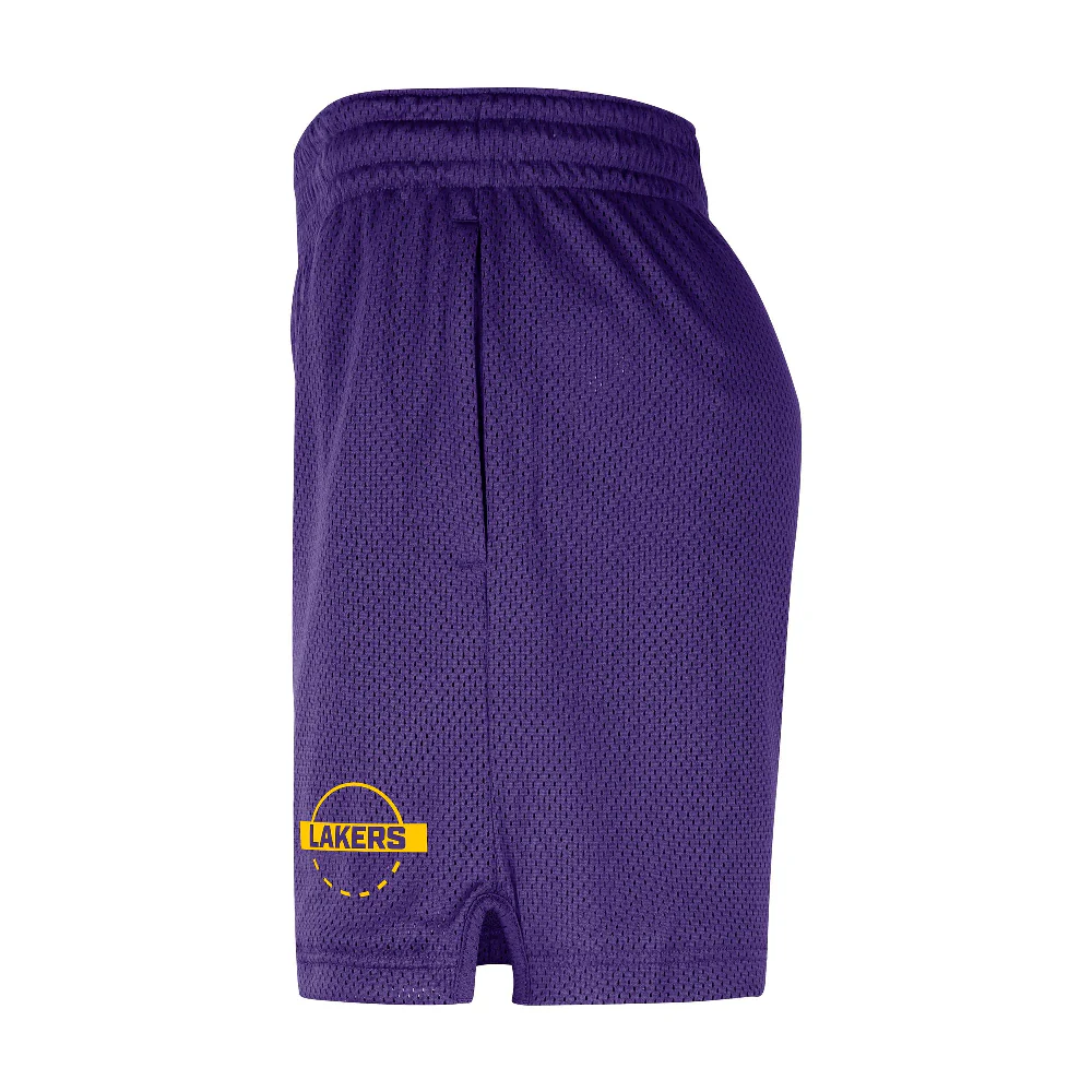 Los Angeles Lakers NBA Mesh Shorts Purple - Image 3
