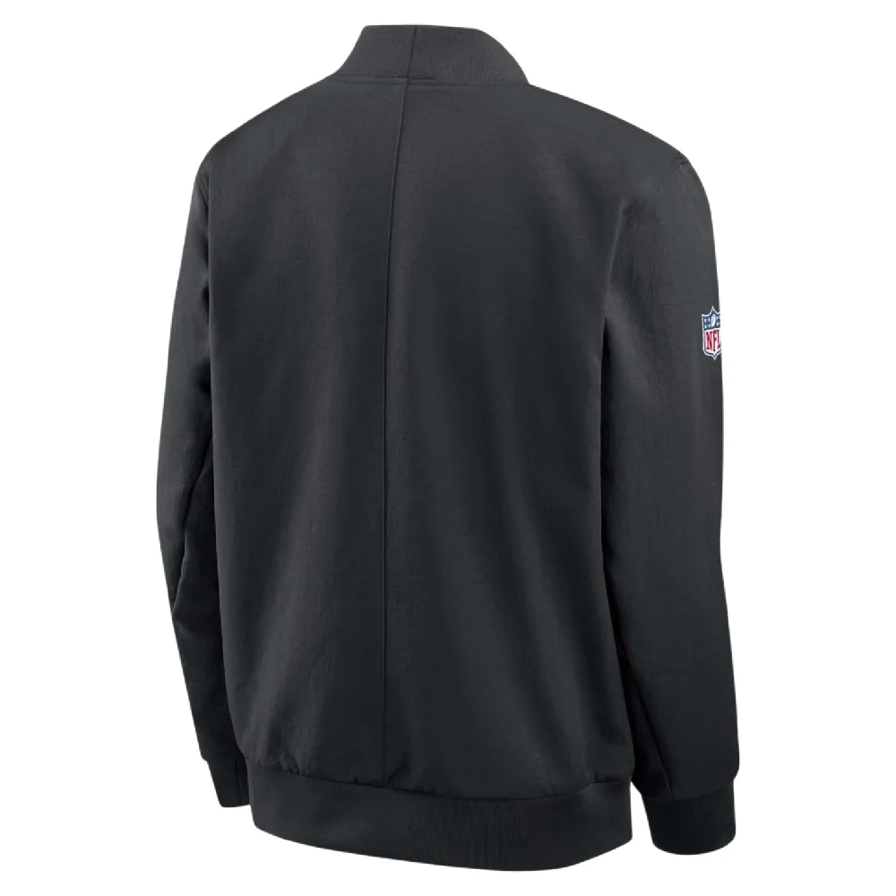 NFL San Francisco 49ers 2025 Sideline Bomber Jacket Black - Image 2