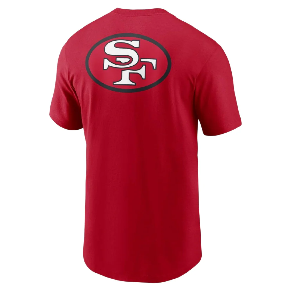 NFL San Francisco 49ers Rewind 2 Hit T-Shirt Red - Image 2