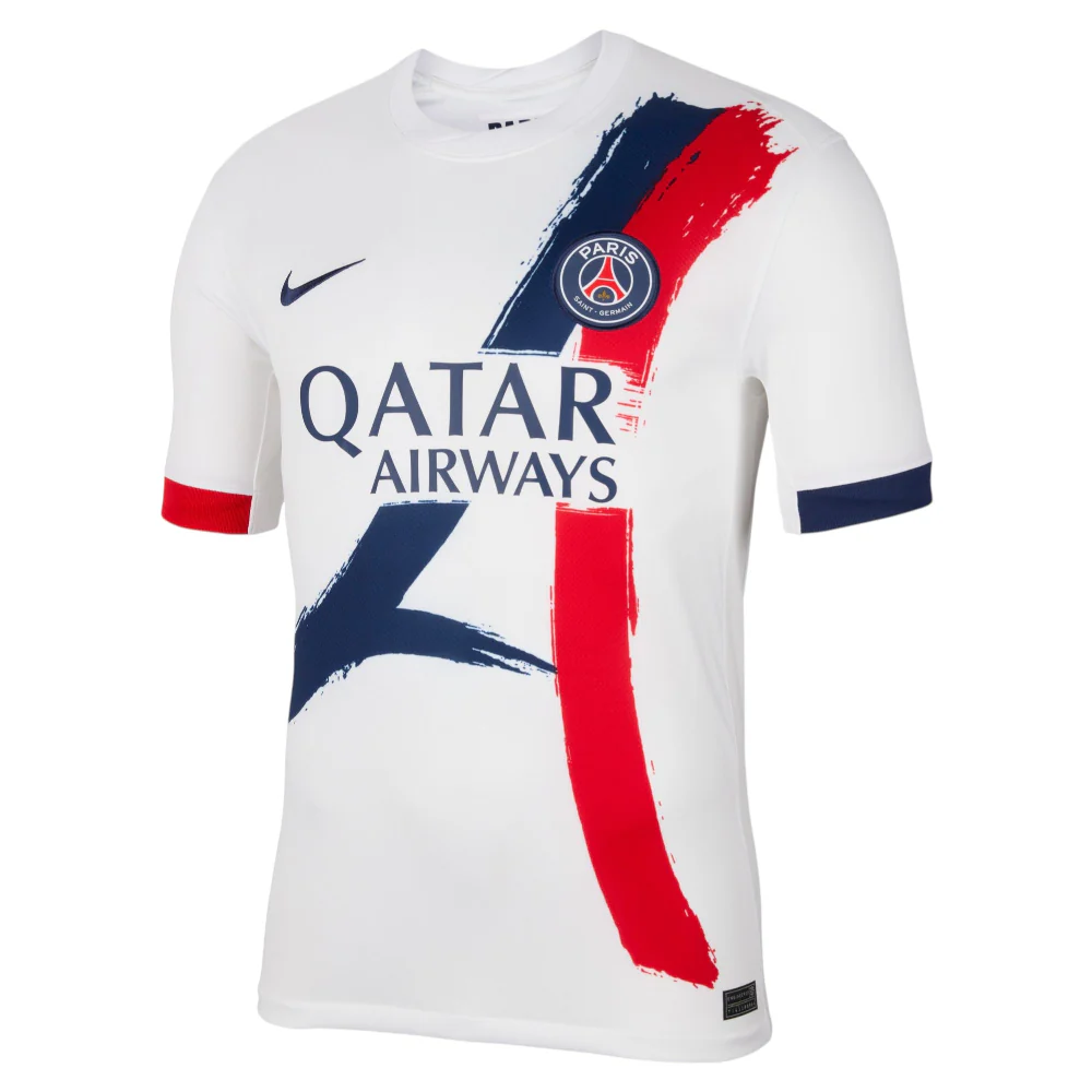 Paris Saint-Germain 2025/26 Stadium Away Nike Dri-FIT Soccer Replica Jersey White