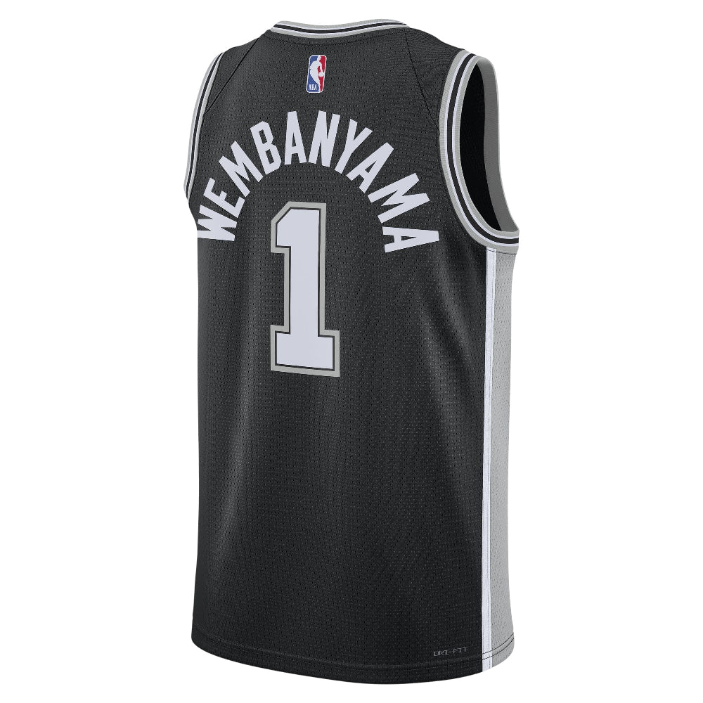 San Antonio Spurs Icon Edition Dri-FIT NBA Swingman Jersey Black - Image 2
