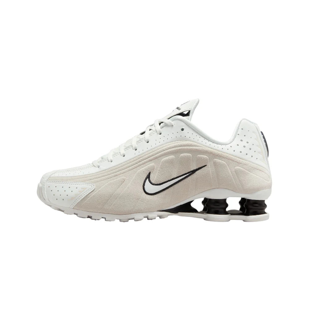 Shox R4 White Sneakers