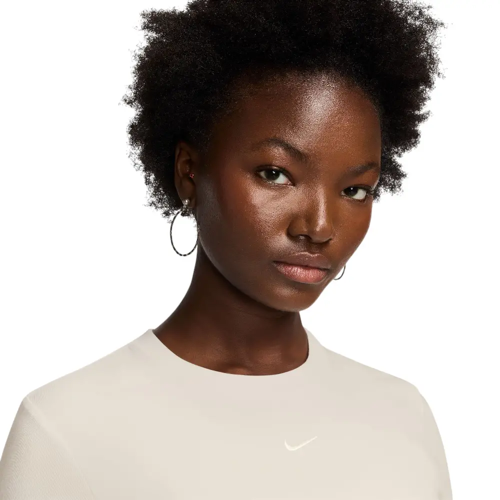Sportswear Chill Knit Cropped T-Shirt Beige - Image 3