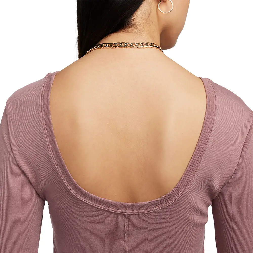 Sportswear Chill Knit Mini-Rib Long-Sleeve Top - Image 3