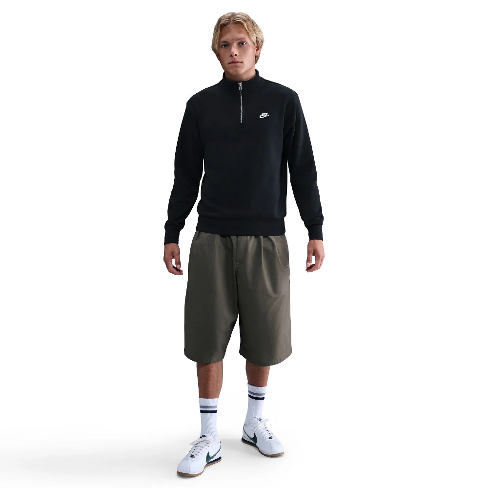 Sportswear Club 1/2-Zip Fleece Top Black