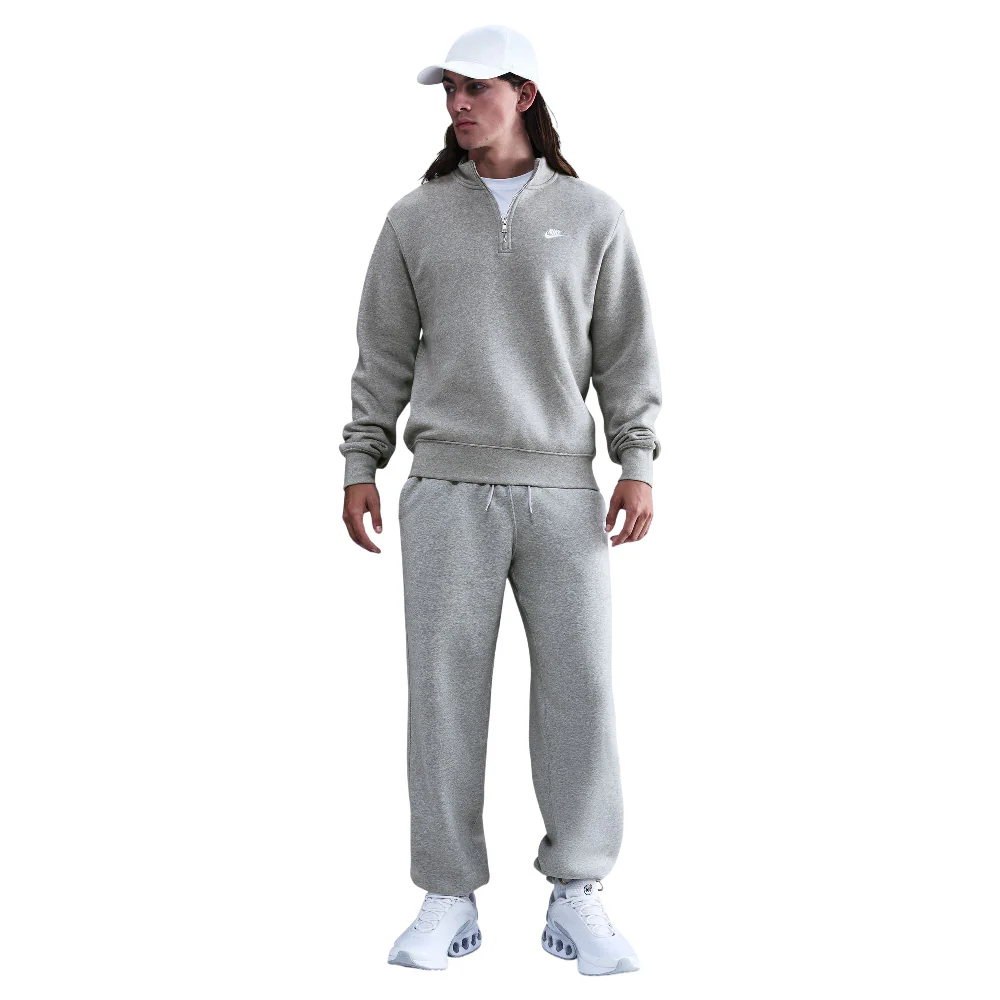 Sportswear Club 1/2-Zip Fleece Top Grey