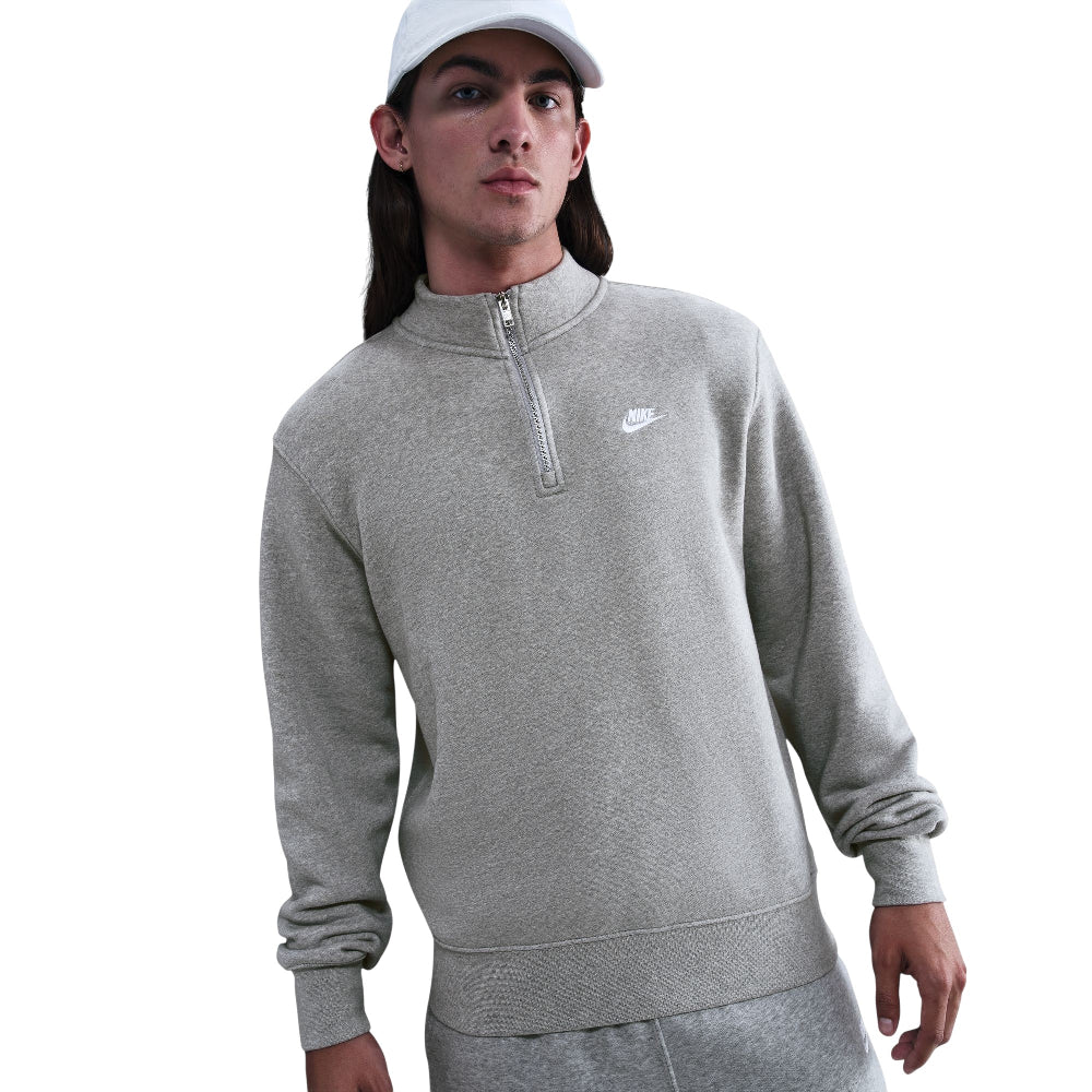 Sportswear Club 1/2-Zip Fleece Top Grey - Image 3