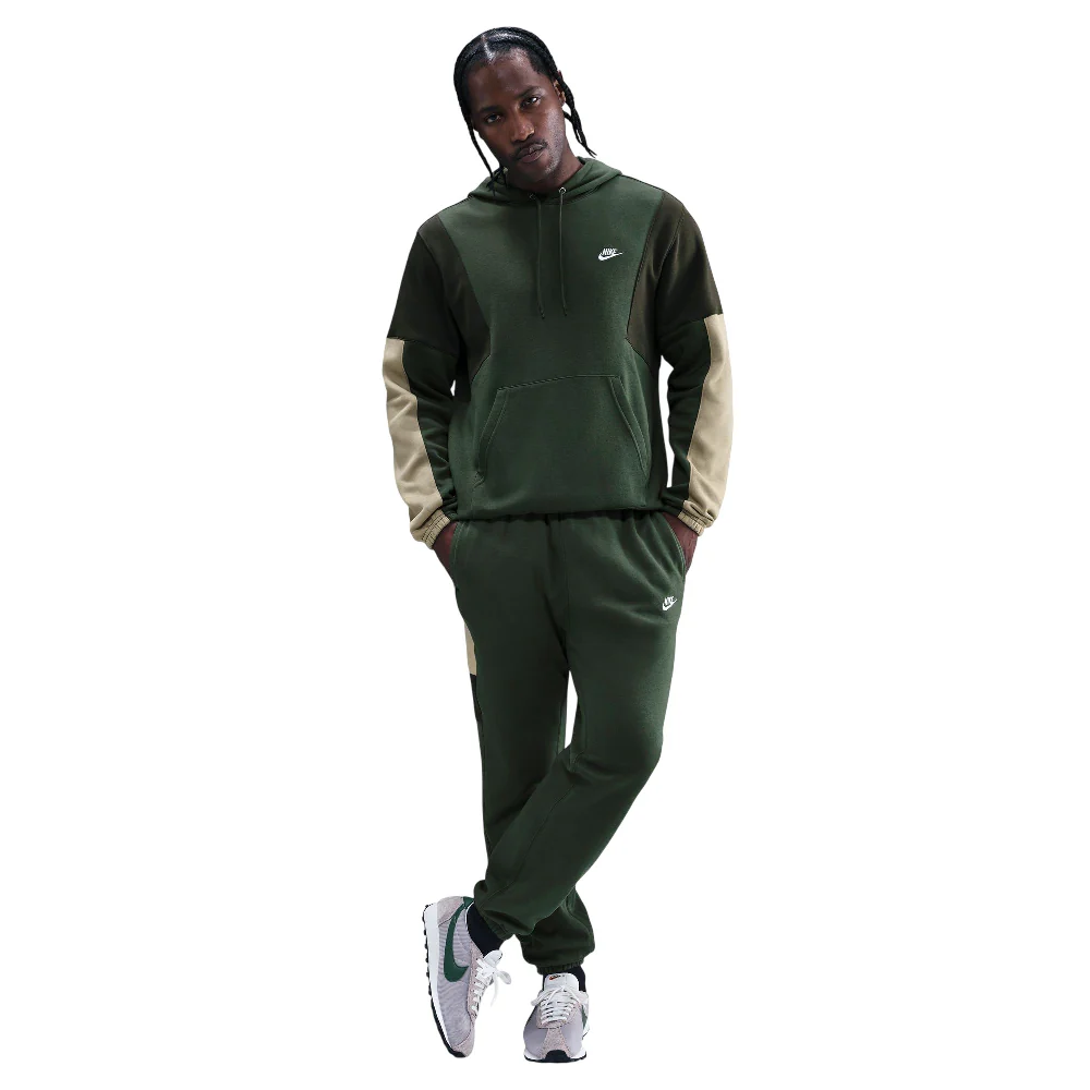 Sportswear Club Fleece Hooded Tracksuit Green