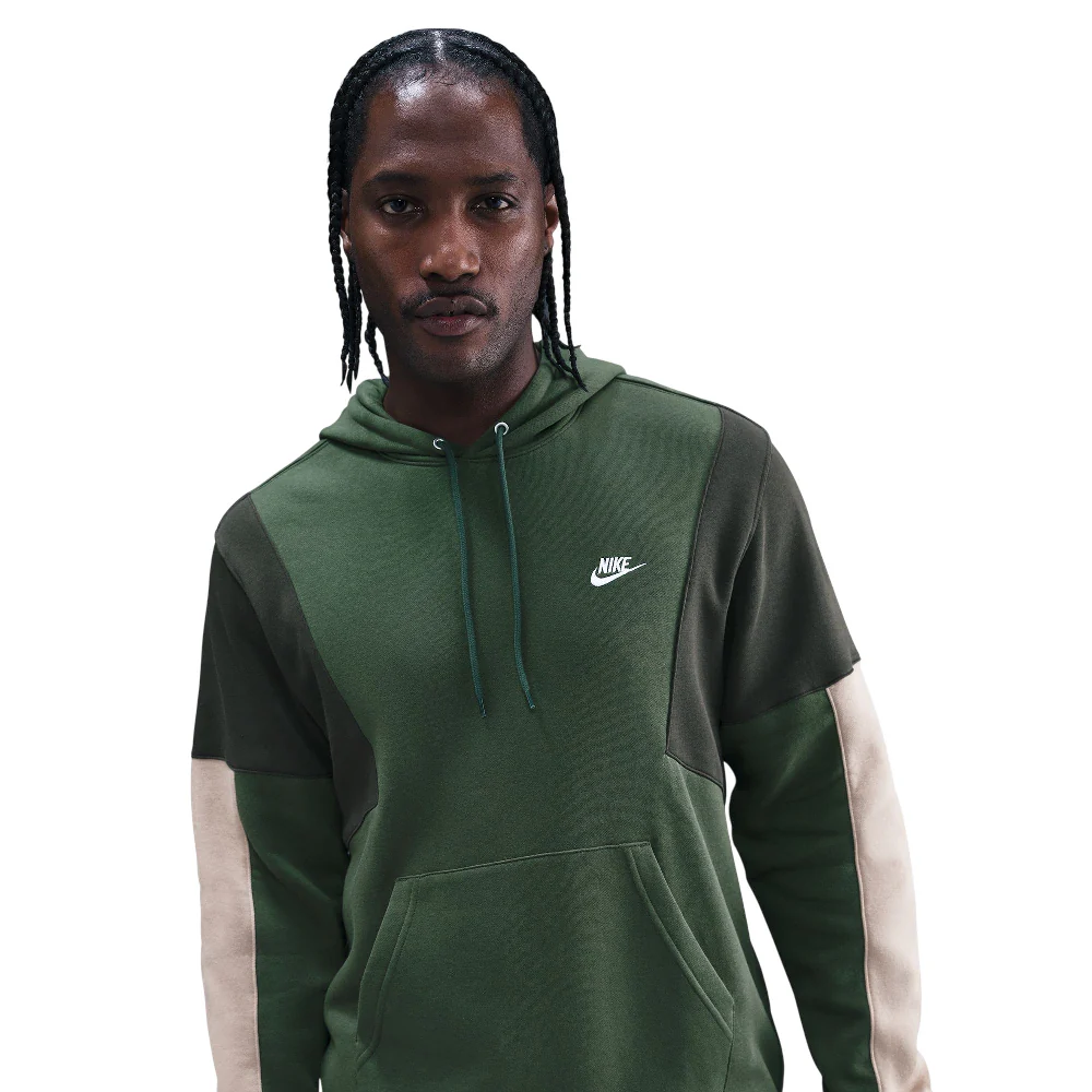 Sportswear Club Fleece Hooded Tracksuit Green - Image 3