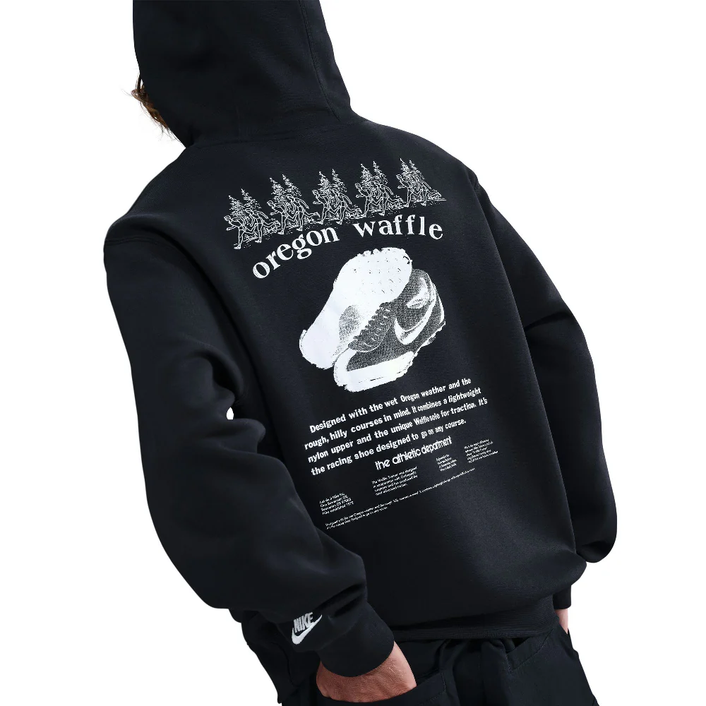Sportswear Club Fleece Hoodie Black - Image 4