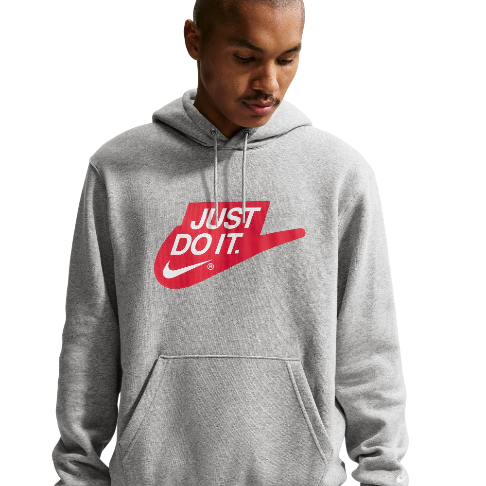 Sportswear Club Fleece Hoodie Grey - Image 3