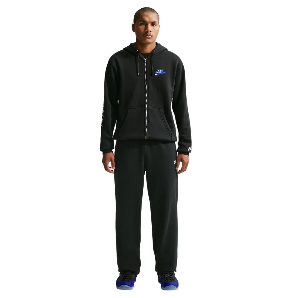 Sportswear Club Full-Zip Fleece Hoodie Black