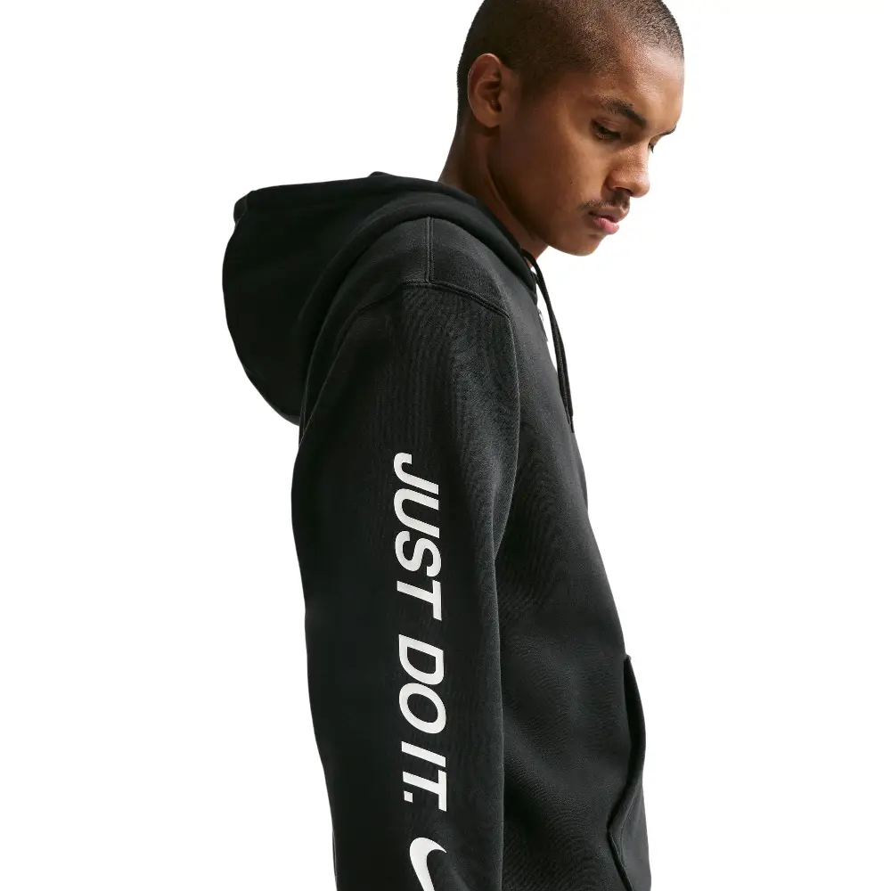 Sportswear Club Full-Zip Fleece Hoodie Black - Image 4