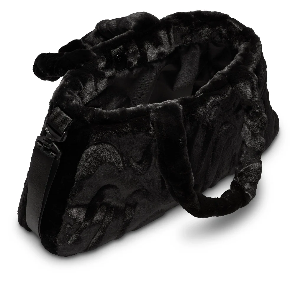 Sportswear Faux Fur Tote (10L) Black - Image 3