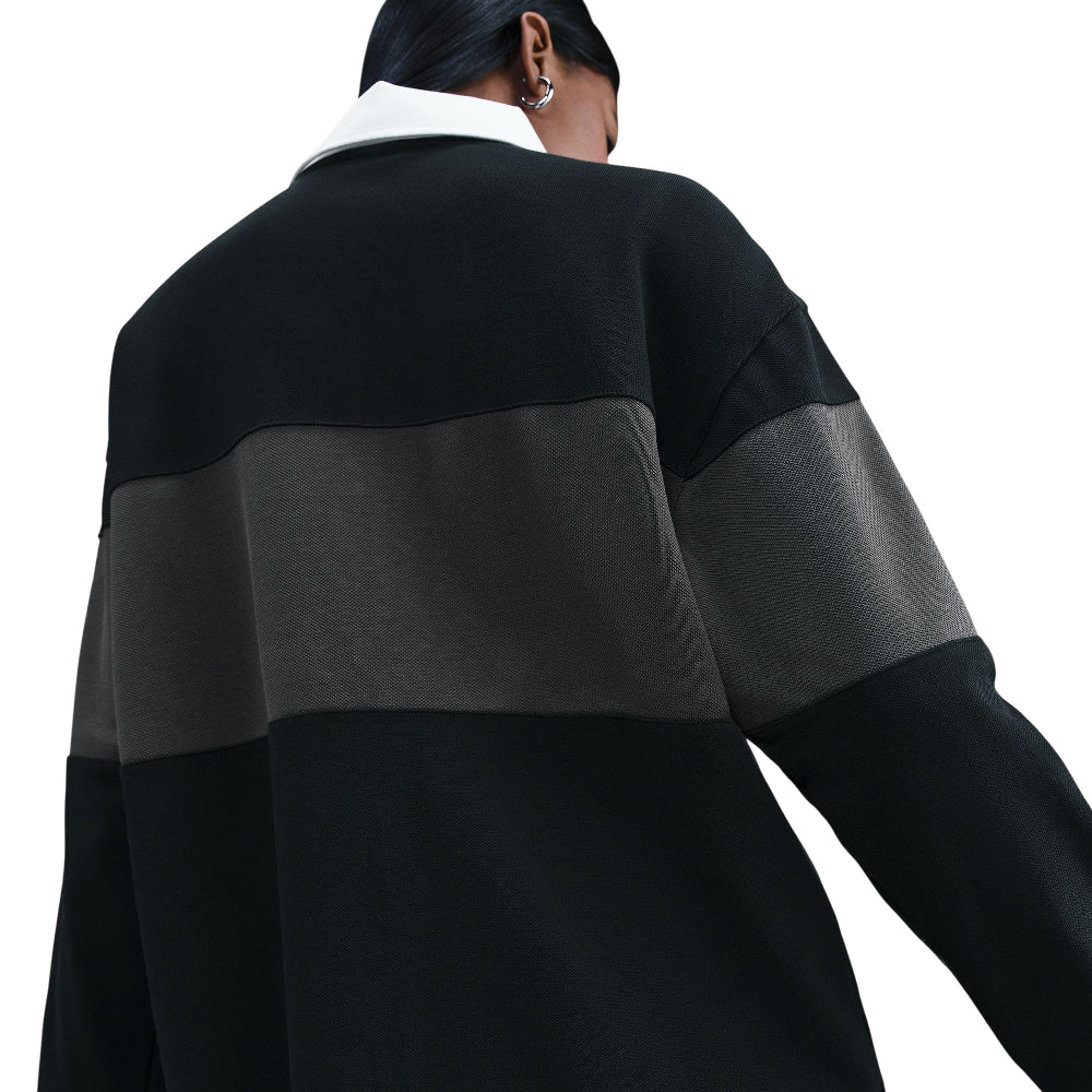 Sportswear Long-Sleeve Graphic Polo Top Black - Image 4