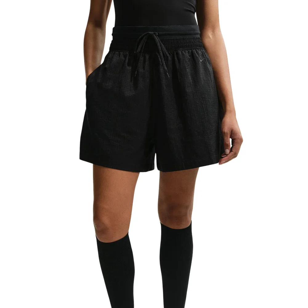 Sportswear Loose High-Waisted Lightweight Ripstop Shorts Black - Image 4