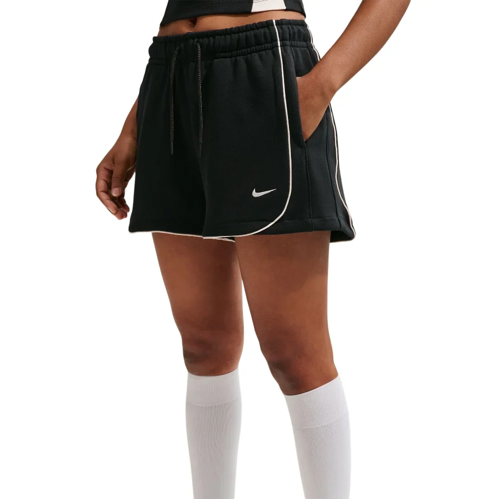 Sportswear Loose Mid-Rise 3" Fleece Shorts Black