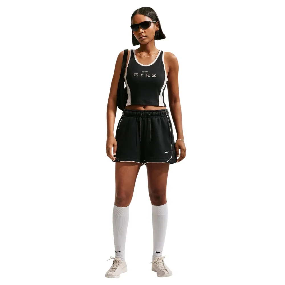 Sportswear Loose Mid-Rise 3" Fleece Shorts Black - Image 2