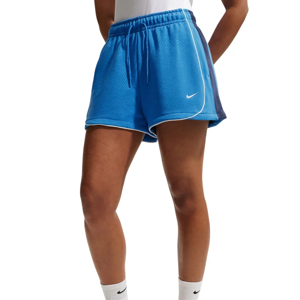 Sportswear Loose Mid-Rise 3" Fleece Shorts Blue