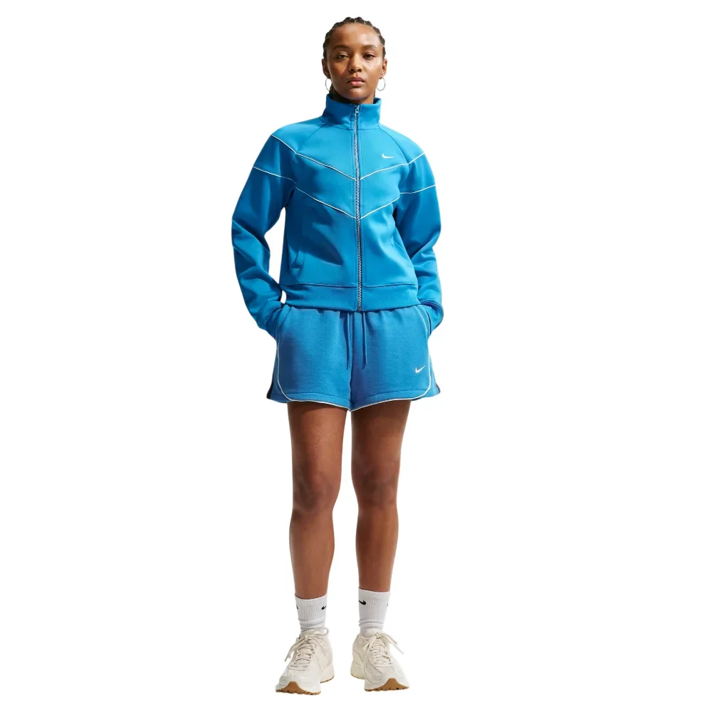 Sportswear Loose Mid-Rise 3" Fleece Shorts Blue - Image 2