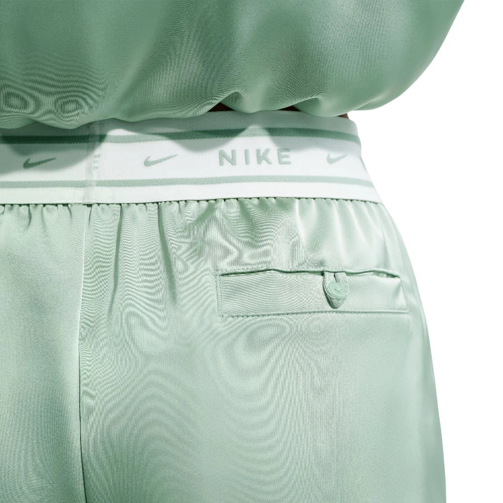 Sportswear Loose Mid-Rise Satin Shorts Grey - Image 4