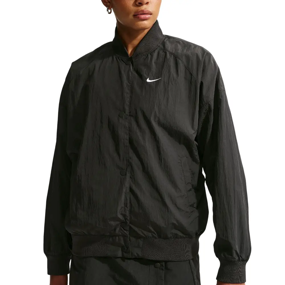 Sportswear Oversized Varsity Jacket Black - Image 3