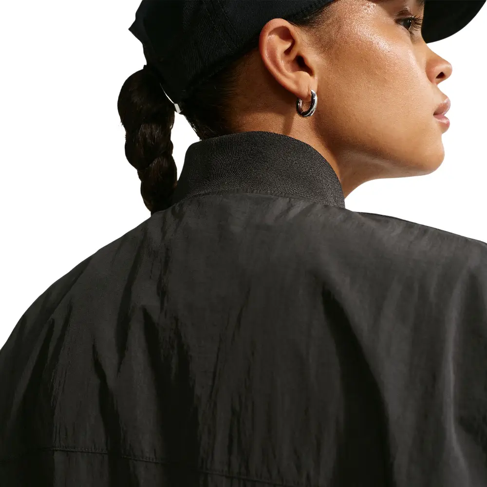 Sportswear Oversized Varsity Jacket Black - Image 4