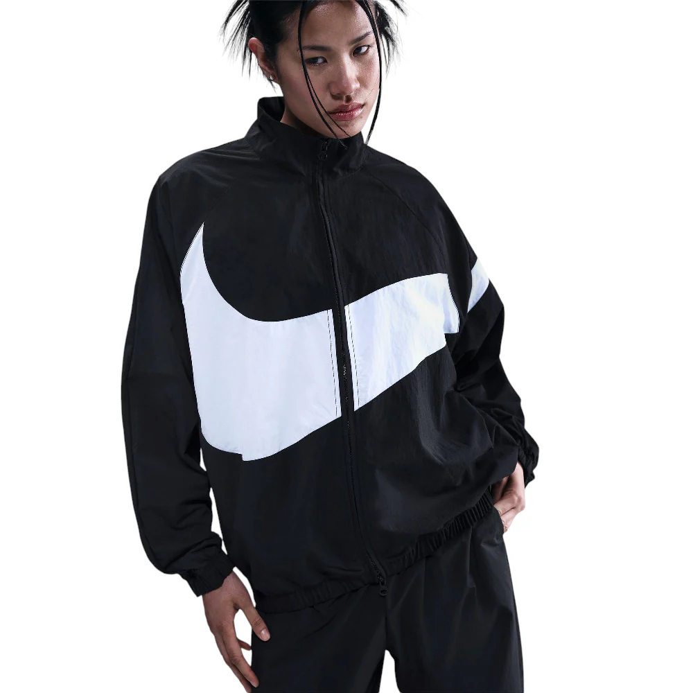 Sportswear Oversized Woven Jacket Black - Image 3