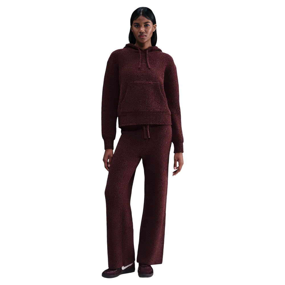 Sportswear Phoenix Cozy Bouclé Loose Knit Hoodie Red