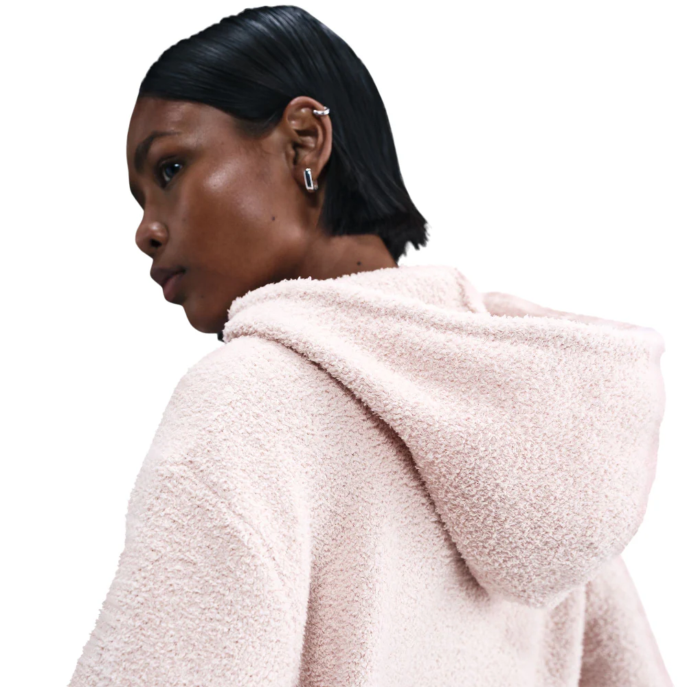 Sportswear Phoenix Cozy Bouclé Loose Knit Hoodie Red - Image 4